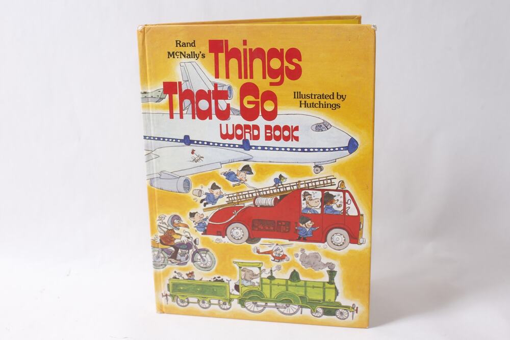 1977 Rand McNally Things That Go Word Book Children's ~ 260917-WH 29